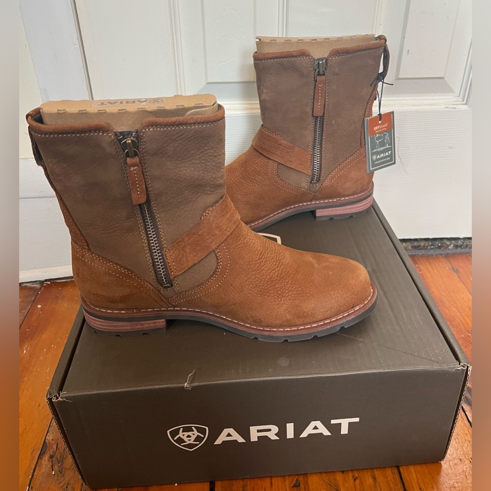 ARIAT Women’s Countryside Savannah H2O Waterproof Boots NWT’s Roasted Toffee (9) - Picture 4 of 15